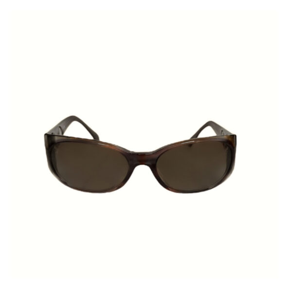 Chanel Pearl Logo Chunky Sunglasses in Brown - Image 2