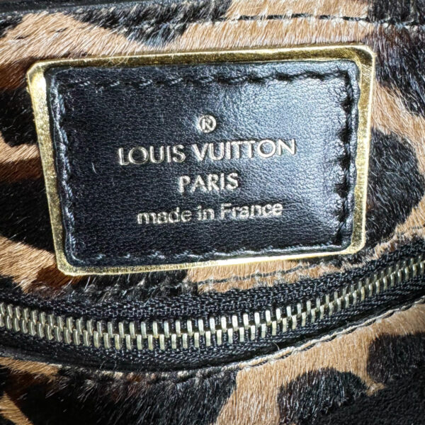 Louis Vuitton Polly Monogram Leopard Print Calfskin Shoulder Bag in Brown / Gold - Image 8
