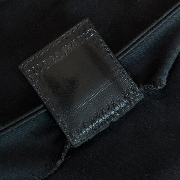 Fendi Silk Jersey Shoulder Baguette Bag in Black / Silver - Image 8