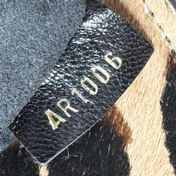 Louis Vuitton Polly Monogram Leopard Print Calfskin Shoulder Bag in Brown / Gold - Image 9