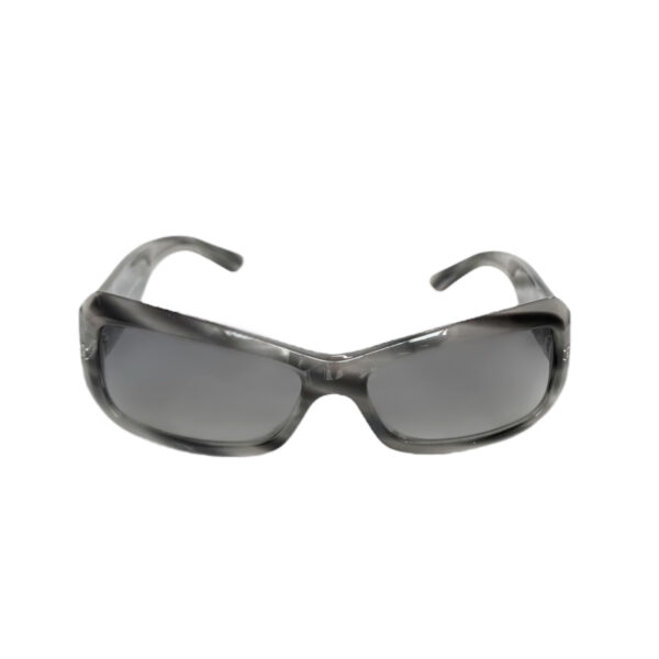 Chanel Logo Chunky Sunglasses in Grey / Silver - Image 2