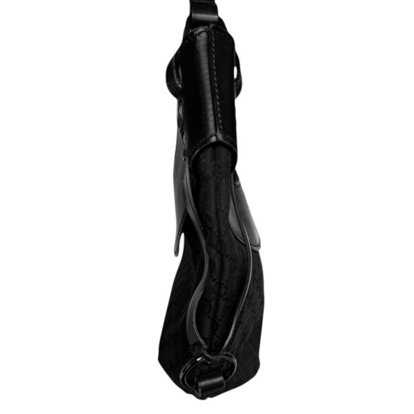 Gucci Monogram Hobo Shoulder Bag in Black - Image 3