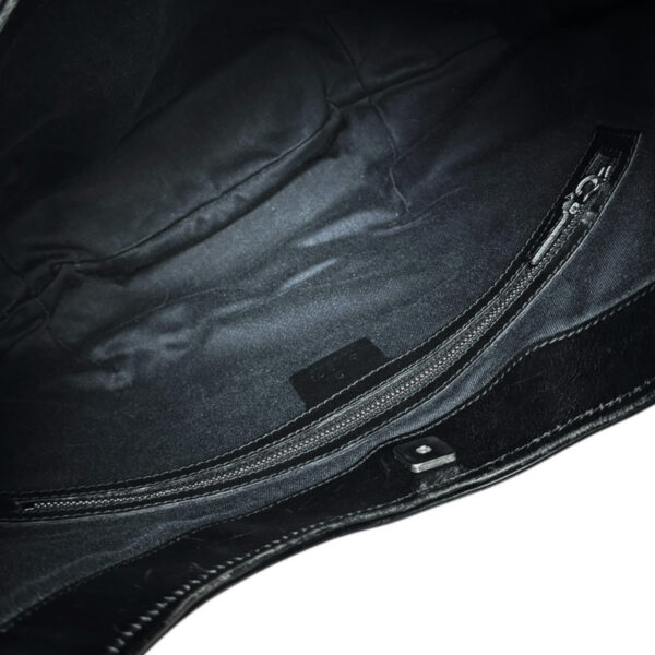 Gucci Monogram Hobo Shoulder Bag in Black - Image 5
