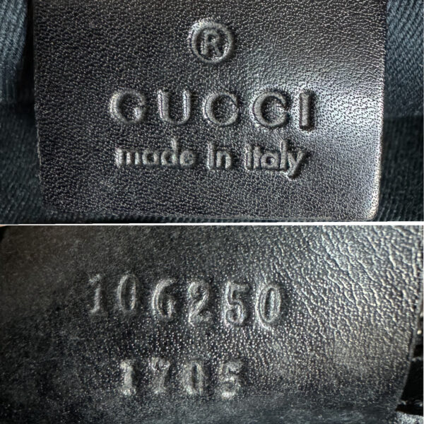 Gucci Monogram Hobo Shoulder Bag in Black - Image 6