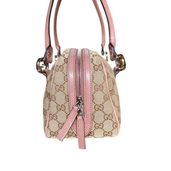 Gucci Monogram Logo Shoulder Bag in Beige / Pink - Image 3