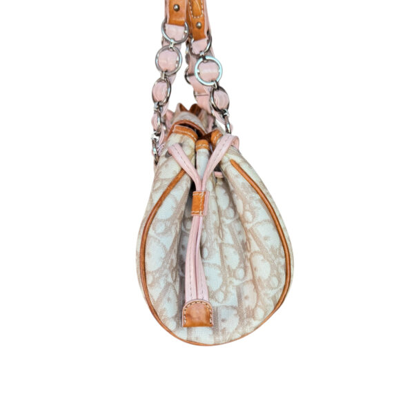 Dior Monogram Heart Romantic Shoulder Bag in Beige / Baby Pink / Tan - Image 3