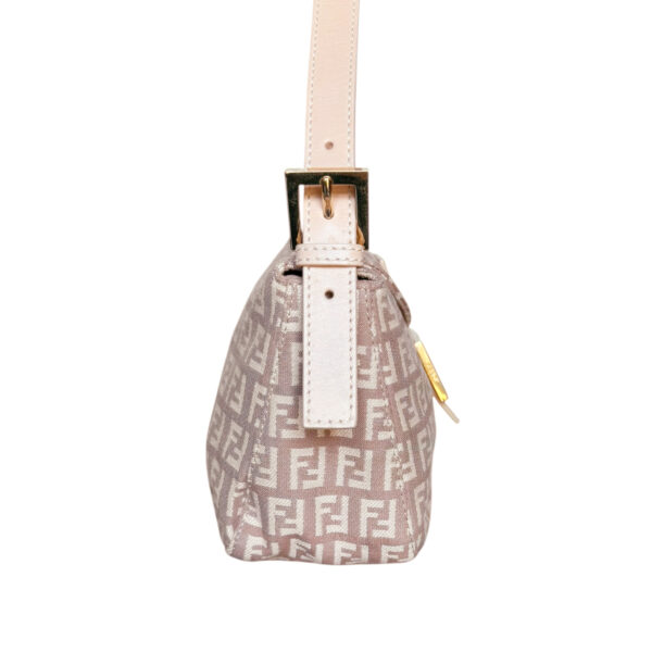 Fendi Monogram Shoulder Baguette Bag in Dusty Pink / Gold - Image 3