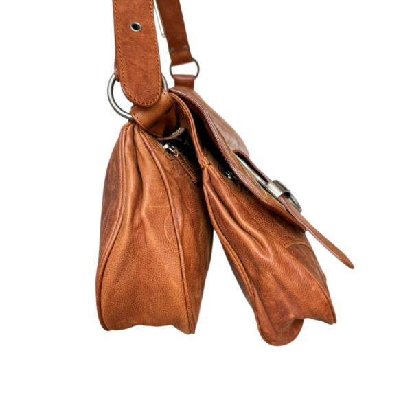 Dior Gaucho Leather Double Saddle Shoulder Bag in Tan Brown - Image 3