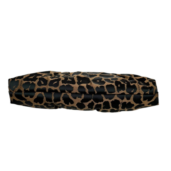 Fendi Monogram Leopard Print Chef Shoulder Bag in Brown / Gold - Image 5