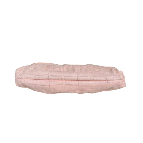 Fendi Monogram Leather Chef Shoulder Bag in Baby Pink / Gold - Image 5