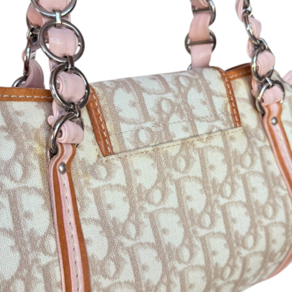 Dior Monogram Heart Romantic Shoulder Bag in Beige / Baby Pink / Tan - Image 6