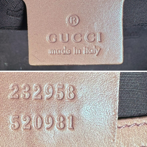 Gucci Monogram Logo Shoulder Bag in Beige / Pink - Image 7