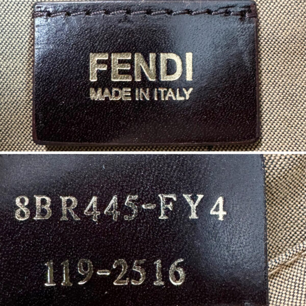 Fendi Monogram Leopard Print Chef Shoulder Bag in Brown / Gold - Image 7