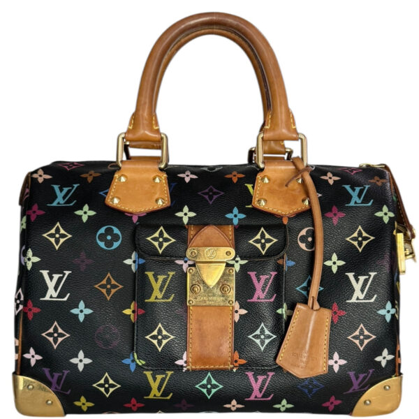 Vintage Louis Vuitton Monogram Murakami Speedy 30 in Black / Multicolour | NITRYL
