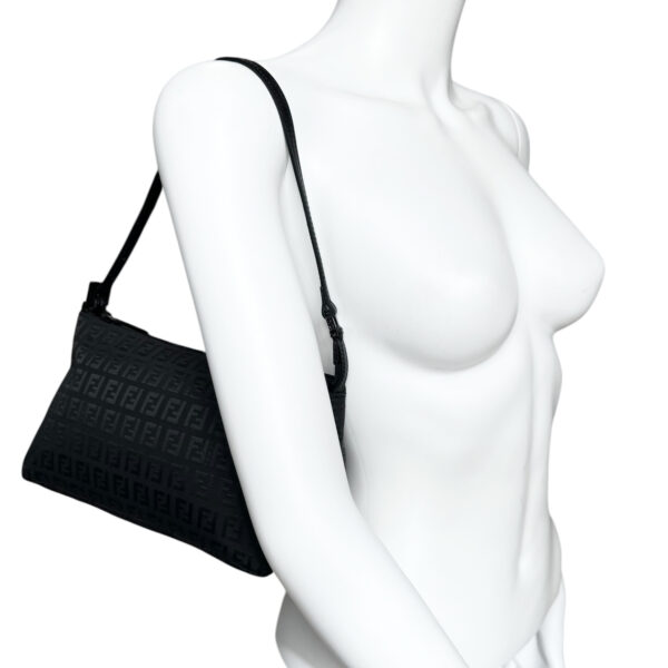 Fendi Monogram Shoulder Bag in Black - Image 9