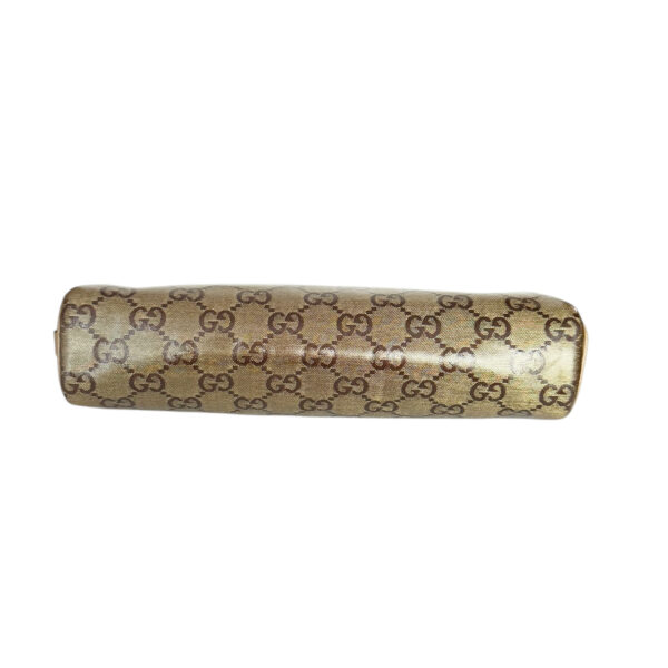 Gucci Monogram PVC D Ring Pochette Mini Shoulder Bag in Metallic Gold - Image 5