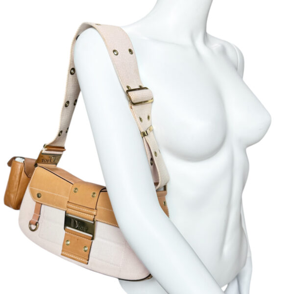 Dior Street Chic Columbus Pocket Shoulder Bag in Light Pink / Tan - Image 8