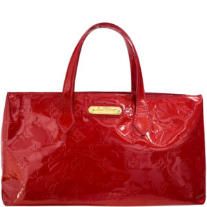 Vintage Louis Vuitton Monogram Vernis Wiltshire Bag in Red / Gold | NITRYL