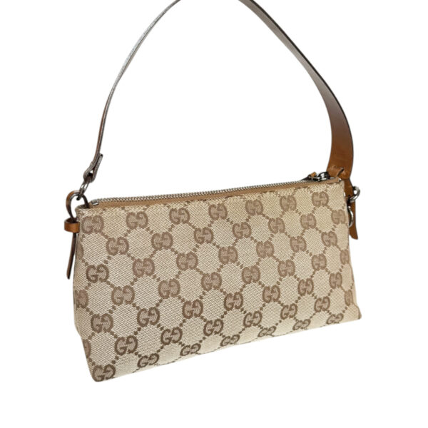 Gucci Monogram Pochette Mini Shoulder Bag in Beige / Tan - Image 2