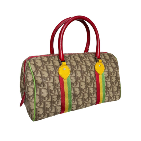 Dior Monogram Rasta Boston Bag in Brown / Red - Green - Yellow - Image 3