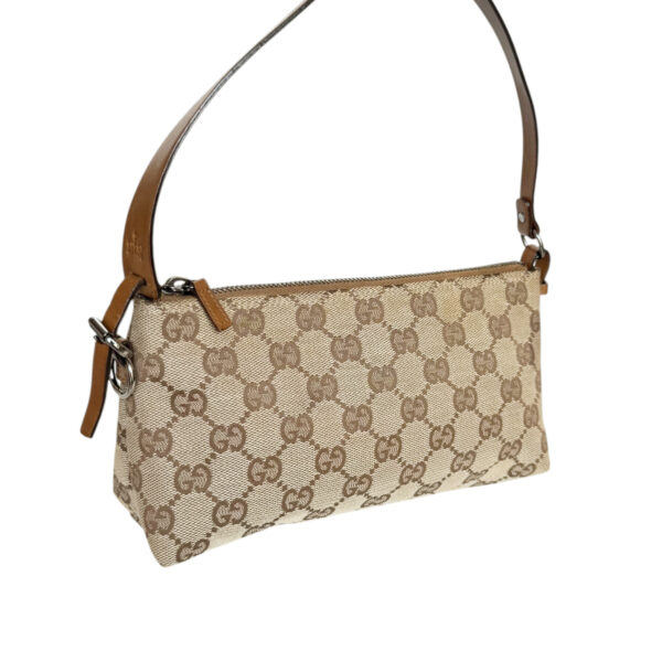 Gucci Monogram Pochette Mini Shoulder Bag in Beige / Tan - Image 4