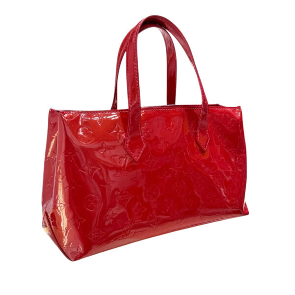 Louis Vuitton Monogram Vernis Wiltshire Bag in Red / Gold - Image 4