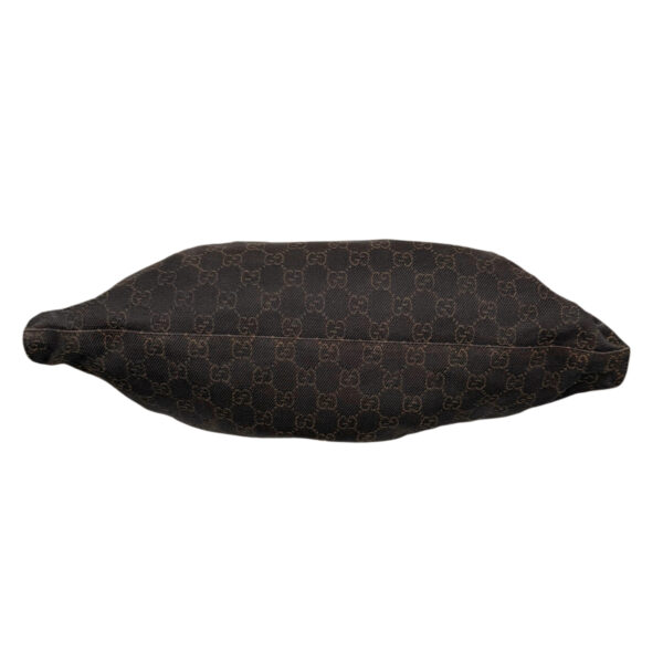 Gucci Monogram Ruched Shoulder Bag in Brown - Image 5