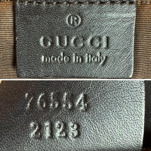Gucci Monogram Ruched Shoulder Bag in Brown - Image 7