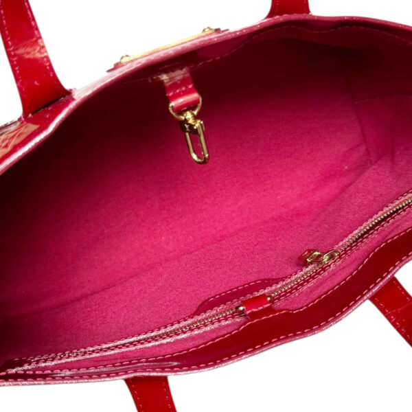 Louis Vuitton Monogram Vernis Wiltshire Bag in Red / Gold - Image 6