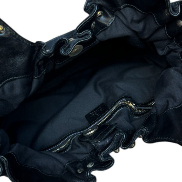 Gucci Monogram Studded Pelham Hobo Shoulder Bag in Black / Gold - Image 5