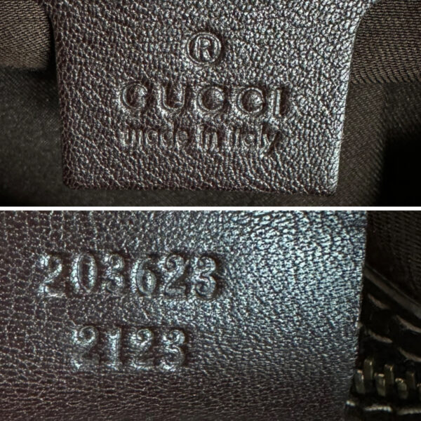 Gucci Monogram Studded Pelham Hobo Shoulder Bag in Beige / Brown / Gold - Image 7
