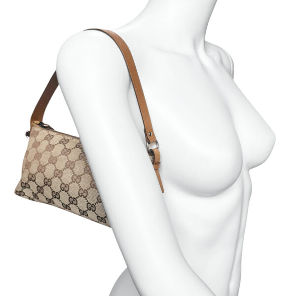 Gucci Monogram Pochette Mini Shoulder Bag in Beige / Tan - Image 8