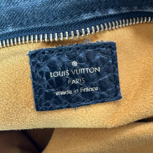 Louis Vuitton Monogram Denim Cabby Hobo Shoulder Bag in Black / Gold - Image 8