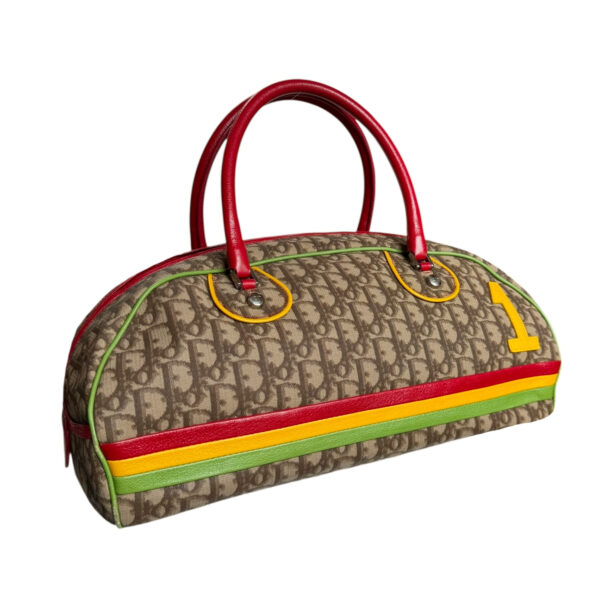 Dior Monogram Rasta Bowling Bag in Brown / Red - Yellow - Green - Image 2