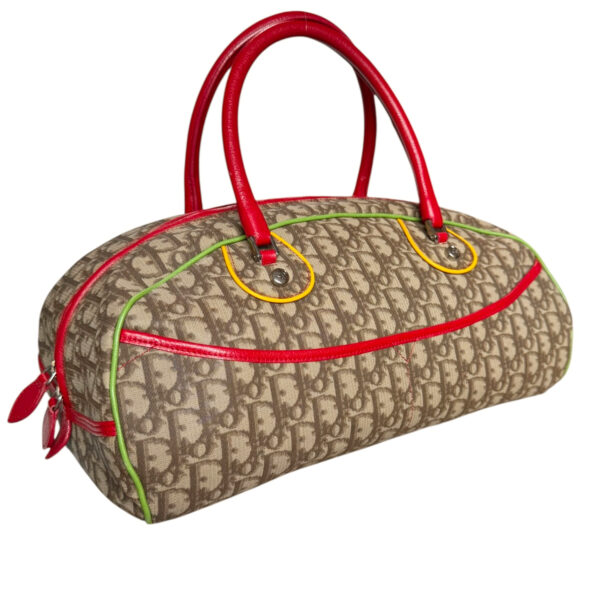 Dior Monogram Rasta Bowling Bag in Brown / Red - Yellow - Green - Image 4