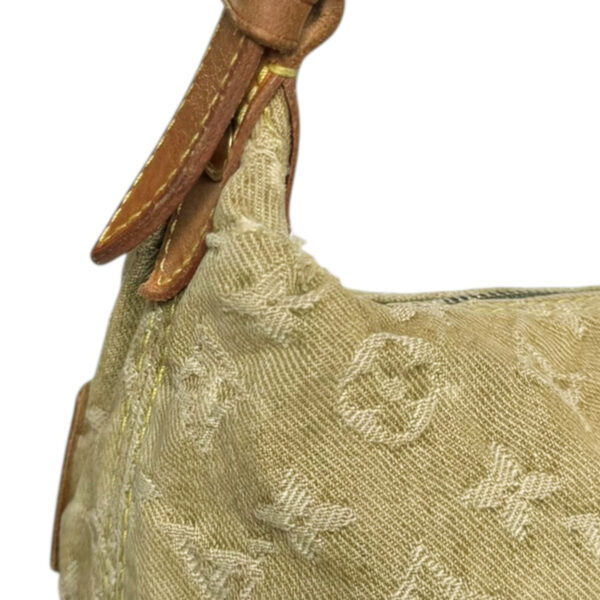 Louis Vuitton Monogram Denim Baggy Shoulder Bag in Khaki Green - Image 5