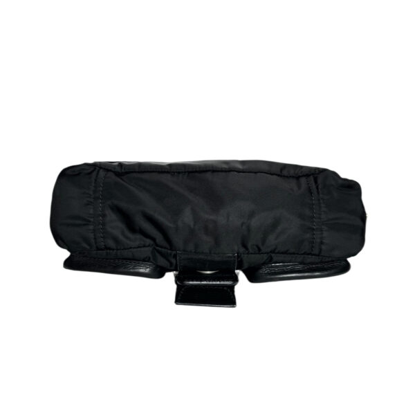 Prada Nylon Leather Shoulder Bag in Black / Silver - Image 5