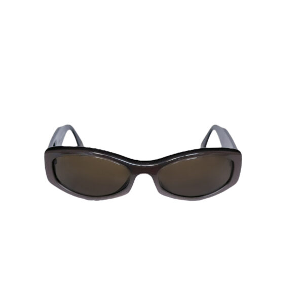 Chanel Logo Chunky Sunglasses in Brown - Taupe / Gold - Image 2