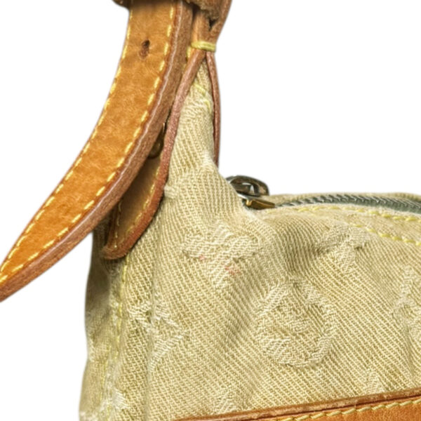Louis Vuitton Monogram Denim Baggy Shoulder Bag in Khaki Green - Image 6