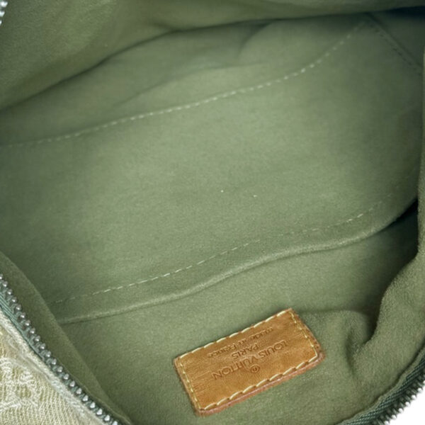 Louis Vuitton Monogram Denim Baggy Shoulder Bag in Khaki Green - Image 8
