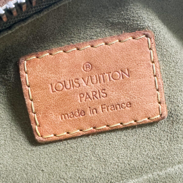 Louis Vuitton Monogram Denim Baggy Shoulder Bag in Khaki Green - Image 9