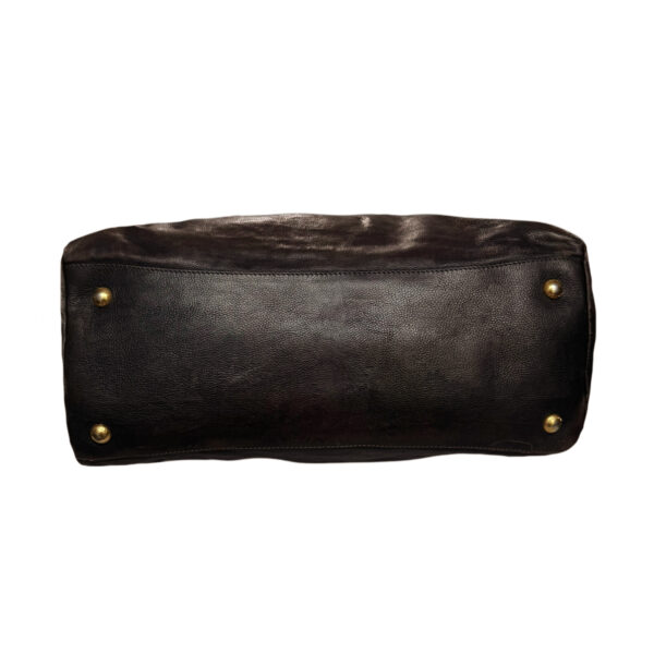 Prada Leather Ombre Shoulder Bag in Brown / Gold - Image 5