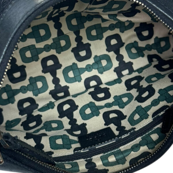 Gucci Monogram Leather D Ring Hobo Shoulder Bag in Black / Gold - Image 6