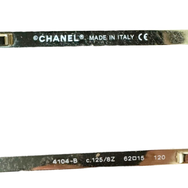 Chanel Diamante Logo Rimless Sunglasses in Gold - Image 3