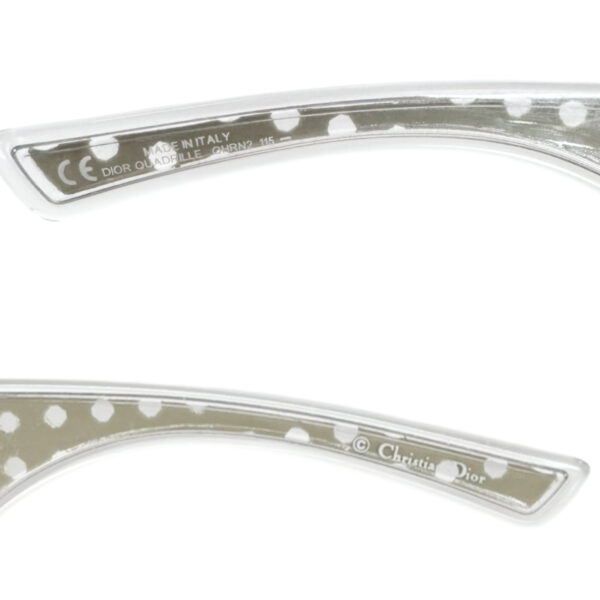 Dior Logo Oversized Wraparound Sunglasses in Silver - Image 3