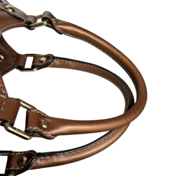 Gucci Monogram Leather Sukey Hobo Shoulder Bag in Metallic Bronze / Gold - Image 7