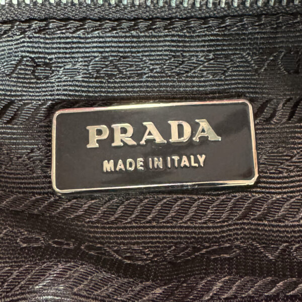 Prada Nylon Buckle Half Moon Hobo Shoulder Bag in Red / Maroon / Silver - Image 7