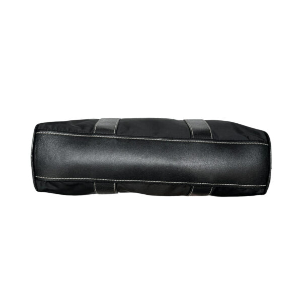Prada Nylon Lock Shoulder Bag in Black / Silver - Image 5