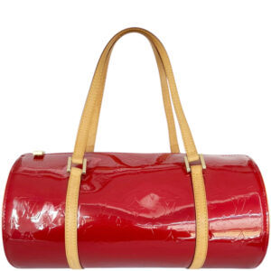 Vintage Louis Vuitton Monogram Vernis Papillon Bag in Cherry Red / Gold | NITRYL