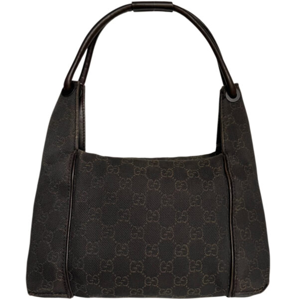 Vintage Gucci Monogram Canvas Shoulder Bag in Brown | NITRYL